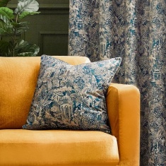 Wylder Bengal 50cm Filled Cushion - Wedgewood Wylder Bengal 50cm Filled Cushion - Wedgewood