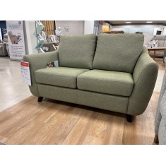 G Plan Vintage Martha 2 Seater Sofa in Zahara Olive Fabric With Walnut Wood G Plan Vintage Martha 2 Seater Sofa in Zahara Olive Fabric With Walnut Wood