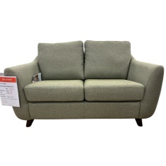 G Plan Vintage Martha 2 Seater Sofa in Zahara Olive Fabric With Walnut Wood G Plan Vintage Martha 2 Seater Sofa in Zahara Olive Fabric With Walnut Wood