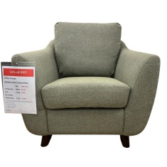 G Plan Vintage Martha Chair in Zahara Olive Fabric With Walnut Wood G Plan Vintage Martha Chair in Zahara Olive Fabric With Walnut Wood