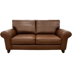 The Lounge Co Penelope 3 Seater Sofa in Milan Chestnut Leather The Lounge Co Penelope 3 Seater Sofa in Milan Chestnut Leather