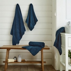 Deyongs Northmoor 100% Cotton Towels - Navy Deyongs Northmoor 100% Cotton Towels - Navy