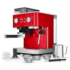 KitchenAid 5KES6551BCA Semi Automatic Espresso Machine With Burr Grinder - Candy Apple KitchenAid 5KES6551BCA Semi Automatic Espresso Machine With Burr Grinder - Candy Apple