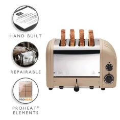 Dualit 40579 AWS Classic 4 Slice Toaster - Sandstone Dualit 40579 AWS Classic 4 Slice Toaster - Sandstone