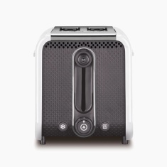 Dualit 26412 Studio 2 Slice Toaster - White/Grey & Polished Dualit 26412 Studio 2 Slice Toaster - White/Grey & Polished