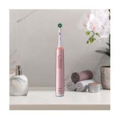 Oral B Pro 3000 Toothbrush Flora Design With Travel Case - Pink Oral B Pro 3000 Toothbrush Flora Design With Travel Case - Pink