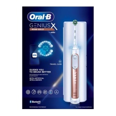 Oral B Genius X Toothbrush With Travel Case - Rose Gold Oral B Genius X Toothbrush With Travel Case - Rose Gold