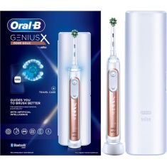 Oral B Genius X Toothbrush With Travel Case - Rose Gold Oral B Genius X Toothbrush With Travel Case - Rose Gold