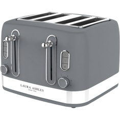 Laura Ashley VQSBT842LADSUK 4 Slice Toaster - Dark Slate Laura Ashley VQSBT842LADSUK 4 Slice Toaster - Dark Slate