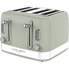 Laura Ashley VQSBT842LASLUK 4 Slice Toaster - Sage Leaf Laura Ashley VQSBT842LASLUK 4 Slice Toaster - Sage Leaf