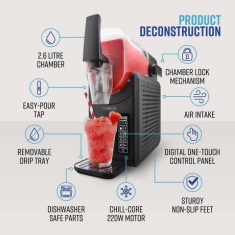 Tower T19058 2.6L Frozen Drink Slushi Maker - Black Tower T19058 2.6L Frozen Drink Slushi Maker - Black
