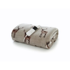 Deyongs Sterling Stag Heated Throw 140x180cm - Mocha Deyongs Sterling Stag Heated Throw 140x180cm - Mocha