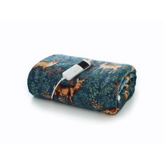 Deyongs Fox & Deer Heated Throw 140x180cm - Teal Deyongs Fox & Deer Heated Throw 140x180cm - Teal