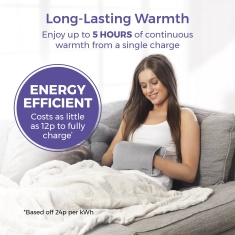 Carmen C85043GRY Rechargeable Hot Water Bottle & Cosy Hand - Grey Carmen C85043GRY Rechargeable Hot Water Bottle & Cosy Hand - Grey