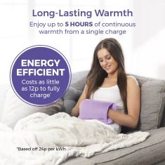 Carmen C85043PUR Rechargeable Hot Water Bottle & Cosy Hand - Purple Carmen C85043PUR Rechargeable Hot Water Bottle & Cosy Hand - Purple
