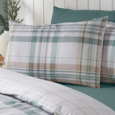 Catherine Lansfield Cartmel Check Duvet Set - Green Catherine Lansfield Cartmel Check Duvet Set - Green