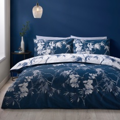 Catherine Lansfield Kyoto Floral Duvet Set - Blue Catherine Lansfield Kyoto Floral Duvet Set - Blue