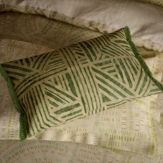 Harlequin Crater Cushion 60x40cm - Jade Harlequin Crater Cushion 60x40cm - Jade