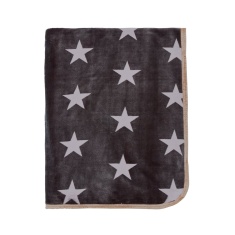 Helena Springfield Star Fleece Throw 140x180cm - Charcoal/Linen Helena Springfield Star Fleece Throw 140x180cm - Charcoal/Linen