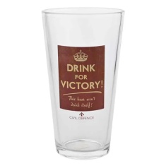 Civil Defence Drink For Victory Pint Glass Civil Defence Drink For Victory Pint Glass