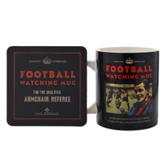 Civil Defence Football Watching Mug & Coaster Set Civil Defence Football Watching Mug & Coaster Set