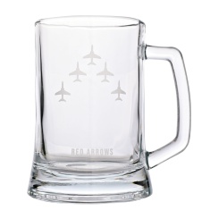 RAF Etched Glass Tankard Red Arrows RAF Etched Glass Tankard Red Arrows