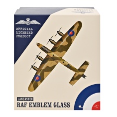 RAF Glass & Metal Whiskey Tumbler Lancaster RAF Glass & Metal Whiskey Tumbler Lancaster
