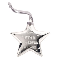 Bambino Silver Plated Star Plaque Bambino Silver Plated Star Plaque
