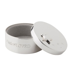 Bambino Silver Plated Little & Loved Keepsake Box Bambino Silver Plated Little & Loved Keepsake Box
