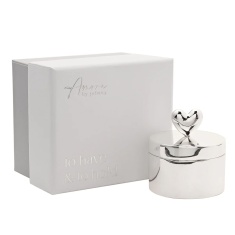Amore Silverplated Ring Box Amore Silverplated Ring Box