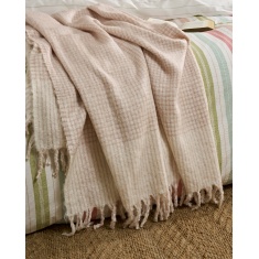 Laura Ashley Lyngate Throw - Plaster Pink Laura Ashley Lyngate Throw - Plaster Pink