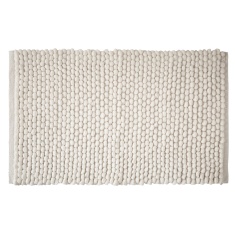 Bianca Aspen Bobble Bath Mat 50x80cm - White Bianca Aspen Bobble Bath Mat 50x80cm - White