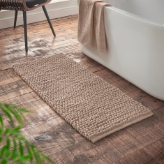 Bianca Aspen Bobble Bath Runner 50x120cm - Natural Bianca Aspen Bobble Bath Runner 50x120cm - Natural