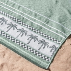 Catherine Lansfield Palm Trees XL Cotton Beach Towel Catherine Lansfield Palm Trees XL Cotton Beach Towel