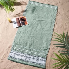 Catherine Lansfield Palm Trees XL Cotton Beach Towel Catherine Lansfield Palm Trees XL Cotton Beach Towel