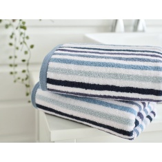 Deyongs Bliss Linear Stripe Towel - Blue Deyongs Bliss Linear Stripe Towel - Blue