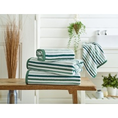 Deyongs Bliss Linear Stripe Towel - Green Deyongs Bliss Linear Stripe Towel - Green