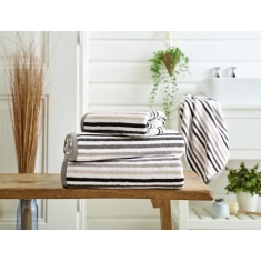 Deyongs Bliss Linear Stripe Towel - Chrome Deyongs Bliss Linear Stripe Towel - Chrome