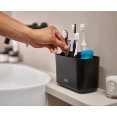 Joseph Joseph EasyStore Large Toothbrush Caddy - Matt Black Joseph Joseph EasyStore Large Toothbrush Caddy - Matt Black