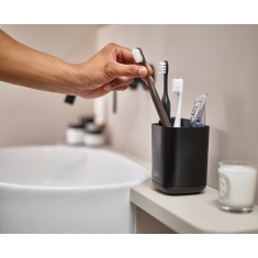 Joseph Joseph EasyStore Toothbrush Caddy - Matt Black Joseph Joseph EasyStore Toothbrush Caddy - Matt Black