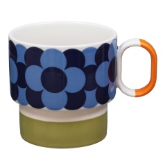 Orla Kiely Retro Stripe Mug - Green Orla Kiely Retro Stripe Mug - Green