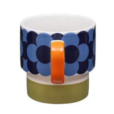 Orla Kiely Retro Stripe Mug - Green Orla Kiely Retro Stripe Mug - Green