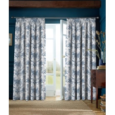 Laura Ashley Tuileries Pencil Pleat Curtains - Midnight Laura Ashley Tuileries Pencil Pleat Curtains - Midnight