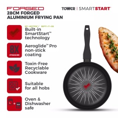 Tower Smart Start Forged 28cm Frying Pan Tower Smart Start Forged 28cm Frying Pan