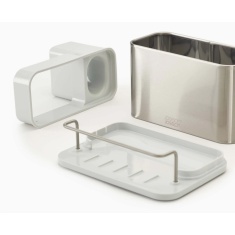 Joseph Joseph Surface Stainless-Steel Sink Tidy - Light Stone Joseph Joseph Surface Stainless-Steel Sink Tidy - Light Stone