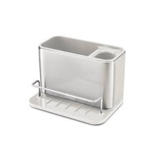 Joseph Joseph Surface Stainless-Steel Sink Tidy - Light Stone Joseph Joseph Surface Stainless-Steel Sink Tidy - Light Stone
