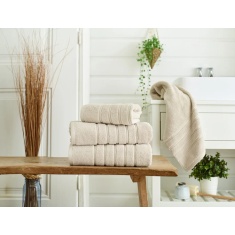 The Lyndon Company Rainham Cotton Towel - Taupe The Lyndon Company Rainham Cotton Towel - Taupe
