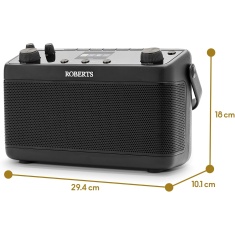 Roberts Blutune 7 Stereo DAB/DAB+/FM Radio - Black Roberts Blutune 7 Stereo DAB/DAB+/FM Radio - Black