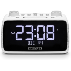 Roberts Ortus 4 Large Digit DAB+/FM Radio With Bluetooth Clock Radio - White Roberts Ortus 4 Large Digit DAB+/FM Radio With Bluetooth Clock Radio - White