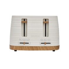 Morphy Richards 243102 4 Slice Toaster - China Clay (White) Morphy Richards 243102 4 Slice Toaster - China Clay (White)